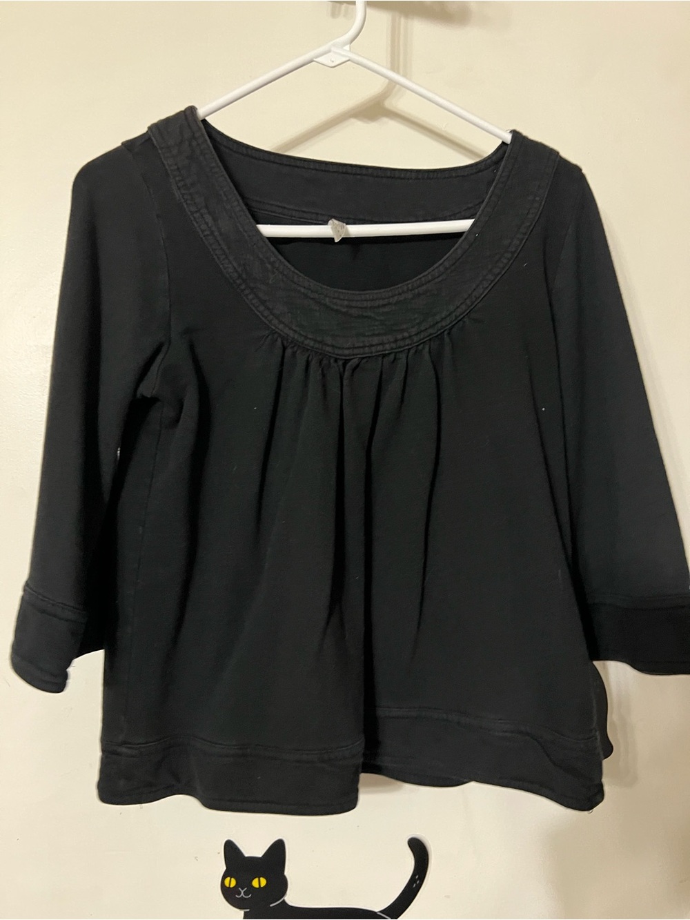 Old Navy Black Scoop Neck Tunic Top